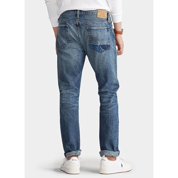 Polo Ralph Lauren Sullivan Slim Distressed Jean in Blue - Picture 3 of 16